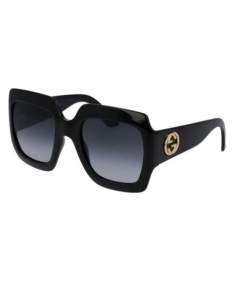 gucci oversized square-frame aviator-style metal sunglasses|Gucci aviator sunglasses on sale.